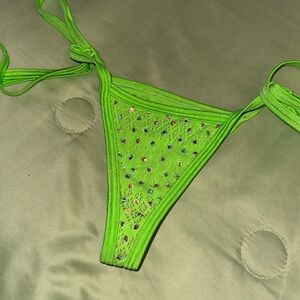 Green diamond bikini